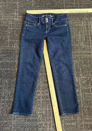 American Eagle Artist Stretch Straight Blue Jeans Size 4 thumbnail 1