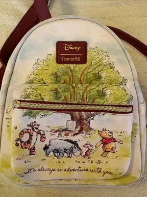 Disney Loungefly Winnie the Pooh Watercolor Mini Backpack - Pastel Multi thumbnail 3