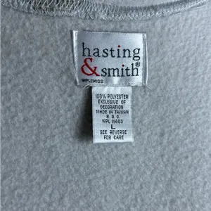 Hasting & Smith Vest Women’s L Embroidered Floral Warm Fleece Zippered Front thumbnail 9