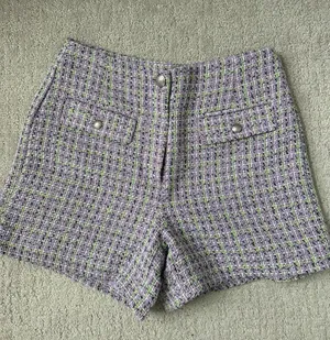 Loft high-waisted purple shorts thumbnail 5