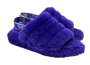 UGG Women’s Fluff Slide with Strap Purple Size 9 thumbnail 1