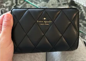 Kate Spade Quilted Black Wallet thumbnail 1