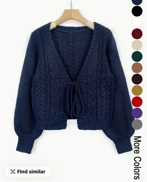 Navy Cardigan Blue Size M thumbnail 2