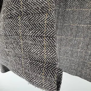 Womens Blazer Size US 8 EU 38 Gray Herringbone H&M Wool‎ Blend Jacket thumbnail 14