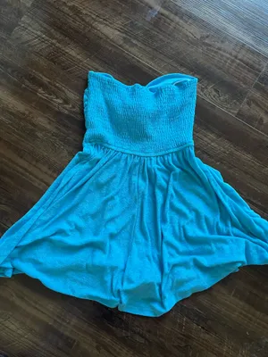 Terry Cloth Romper Blue thumbnail 2