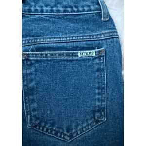 Bill Blass Jeans Womens 26" waist High Rise Mom Blue Cotton Denim Vintage 1990s thumbnail 9