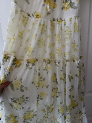Yellow Flower Sundress Size L thumbnail 2