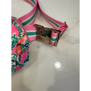 Lilly Pulitzer Jeanie Runaround Belt Bag Fanny Pack Soleil Pink Perfect Poppy thumbnail 3