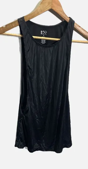 Splits59 Brooklyn Performance Tank Womens Medium Black Shiny Activewear Yoga‎ thumbnail 1