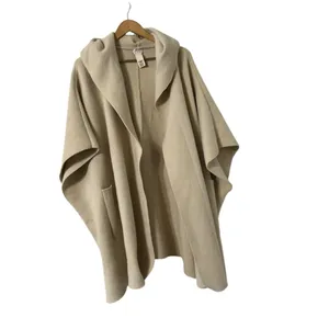 FREE PEOPLE All I Need Cozy Duster Beige Cape Kimono Hood Sweater Cardigan thumbnail 10