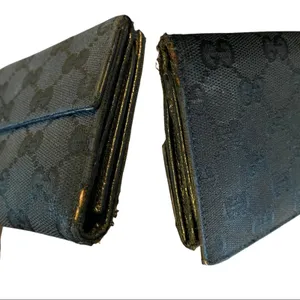 Gucci Authentic Signature GG Black Folding GG Wallet thumbnail 3
