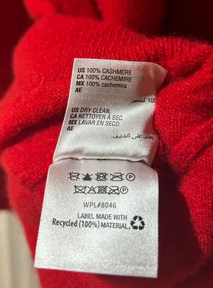 Cashmere Luxury Turtleneck Sweater Red Size XL thumbnail 5