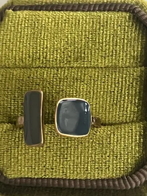 Classic Design Gold Band w/ Gemstone Adjustable Ring Size 6-9 NWT thumbnail 2