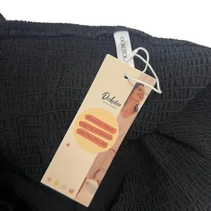 NWT Dokotoo Wide Leg Smocked Square Neck Jumpsuit Solid Black Minimalist Size L thumbnail 6