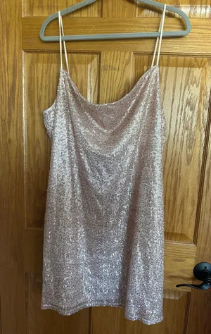 American Eagle Pink Spaghetti Strap Dress thumbnail 1