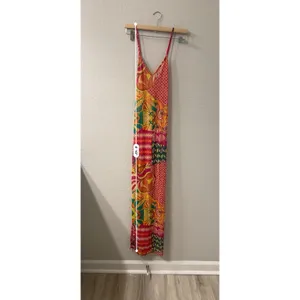 ARIA Vibrant Multicolor‎ Maxi Dress Size L thumbnail 6