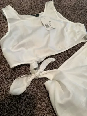 Forever 21 Set Two-Piece White Top Skirt thumbnail 4