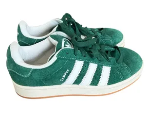 Adidas Campus 00s Dark Green Suede Gum Sneakers H03472 Men’s 6.5 Women’s 7.5 thumbnail 1