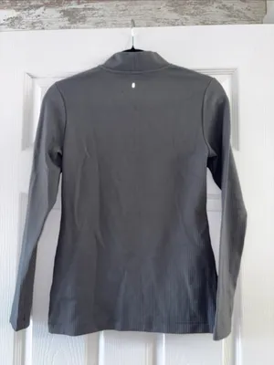 Nobull Dark Gray Waffle Knit Longsleeve Top thumbnail 5