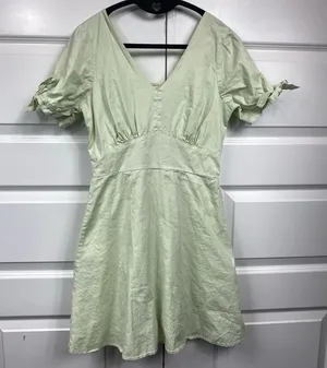 Copper Key Spring Fit Flare Midi Dress Babydoll Cottage Core Coastal Spring Retro Gingham thumbnail 1