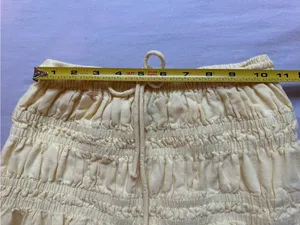 Future Collective XS Yellow Eyelet Embroidered Maxi Skirt Cottagecore Boho thumbnail 4