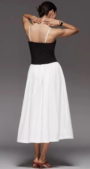 NWT Anthropologie Twofer Peekaboo Midi Dress. Size Small thumbnail 2