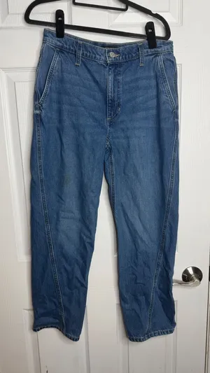 BANANA REPUBLIC High Rise Barrel Leg Jeans Size 28/6 thumbnail 1
