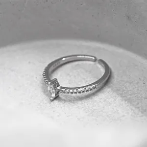 Sterling Silver Marquise Cut CZ Ring Size 6 thumbnail 2