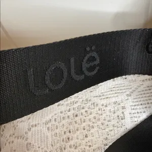Lole black canvas adjustable strap belt bag Fanny pack thumbnail 3