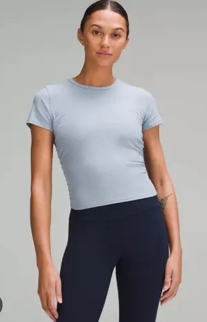Lululemon baby blue size 4 Ribbed Nulu T-Shirt thumbnail 1