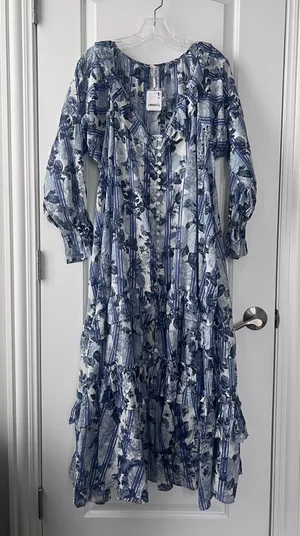 Free People long sleeve maxi dress small thumbnail 1
