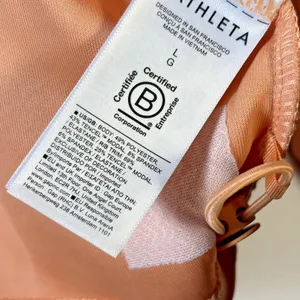 Athleta Seasoft‎ Rib 1/4 Zip Popover Sweatshirt Apricot Orange Women Large NEW thumbnail 7