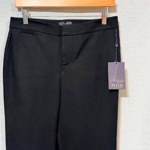 NYDJ Slim Trouser Black Dress Pants M11Z2020 Women Size 4 Inseam 33 NEW thumbnail 5