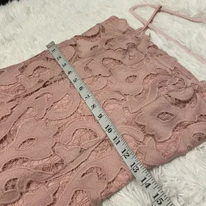 Bardot Lina Lace Midi Dress in Pink Rose Size 4 thumbnail 5