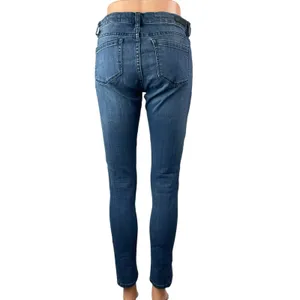 Blank NYC Women's Blue Dark Wash Low Waist Slim Skinny Denim Jeans Pants Size 27 thumbnail 2