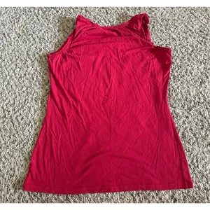 Merona Women's Red Tank‎ Top Size Small thumbnail 5
