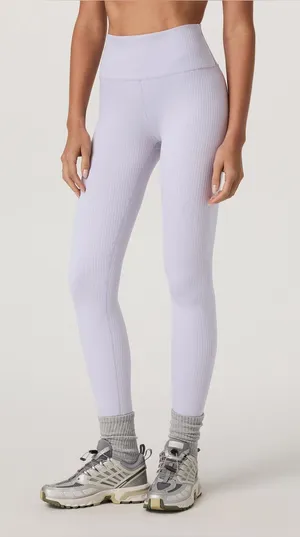 Vuori Rib Inversion Legging - Lavender Ice - XS thumbnail 1