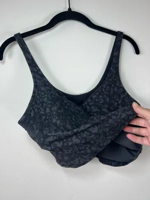 Lululemon Align Tank Top Wild Thing Camo Black Nulu Cropped Built-in Bra Yoga 12 thumbnail 6