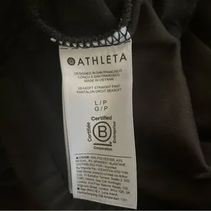 Athleta Black Wide Leg Pants Large Black Travel Minimalist Capsule Wardrobe thumbnail 6