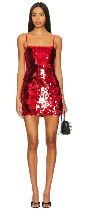 MORE TO COME x Emma Rose Yarina Mini Dress in Red XSmall New Womens Party thumbnail 1
