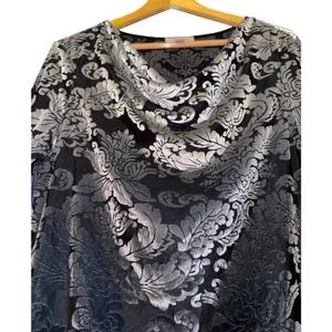 Roz‎ & Ali Semi Sheer Velvet Cowl Neck Top Whimsygoth Dark Romantic XL Vamp Y2K thumbnail 2