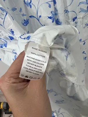 Hill House Home The Nesli Nap Dress Blue Botanical Size S thumbnail 5