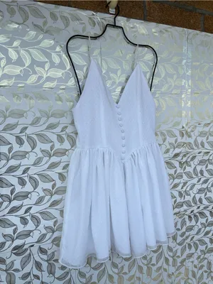 Adeirlina Whimsigoth White Metallic Sparkle Sundress Sz S thumbnail 4