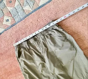Y2K Cargo Olive Green High Rise Wide Leg Cotton Utility Pants S thumbnail 3