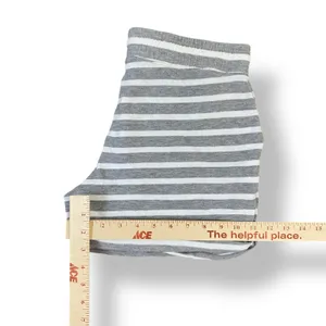 White + Warren Striped Drawstring Shorts Womens Size S‎ Gray White Lounge thumbnail 5