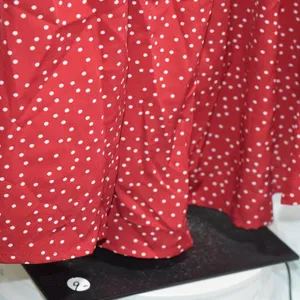 NWT Bloom Chic Red/White Polka Dot Peasant Blouse, Size 26 thumbnail 3