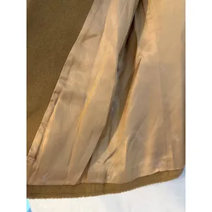 Dalton Vintage Wool Blazer Womens 10 Camel Tan Braided Trim Stand Collar Jacket thumbnail 4