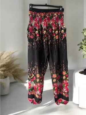 Lana Clothes Design NWT Boho Harem Pants Size XL thumbnail 3