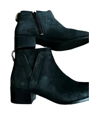 Vionic Ankle Boots Weather Resistant Black Suede Block Heel 8.5‎ Gorpcore thumbnail 1