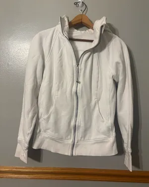 White Full Zip Scuba Size 6 thumbnail 1